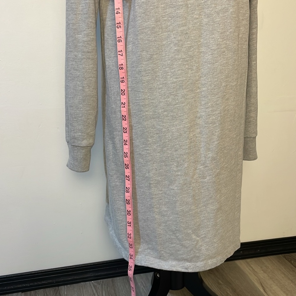 Gray Ruffle Sleeve Dress - Picture 7 of 11
